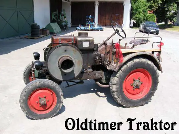 Oldtimer Traktor Ab 1939 verlangsamte sich die Entwicklung im deutschen
